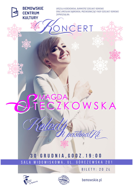plakat koncertu kolęd Magdy Steczkowskiej