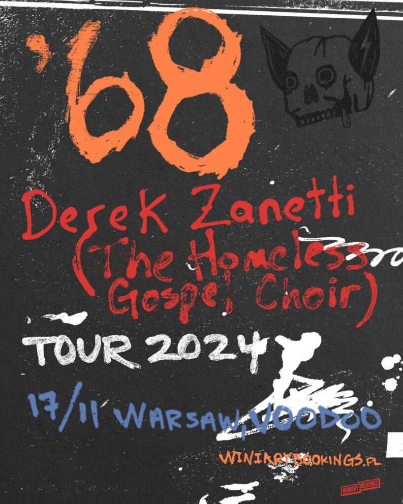 już 17 listopada w warszawskim klubie VooDoo na jedynym koncercie w Polsce wystąpi amerykański duet '68,a zespół supportować będzie The Homeless Gospel Choir,