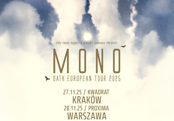 Japoński zespół Mono powraca do Polski! Postrockowa formacja wystąpi 27 listopada w krakowskim klubie Kwadrat i dzień później w warszawskiej Proximie, gdzie promować będzie płytę “Oath”.