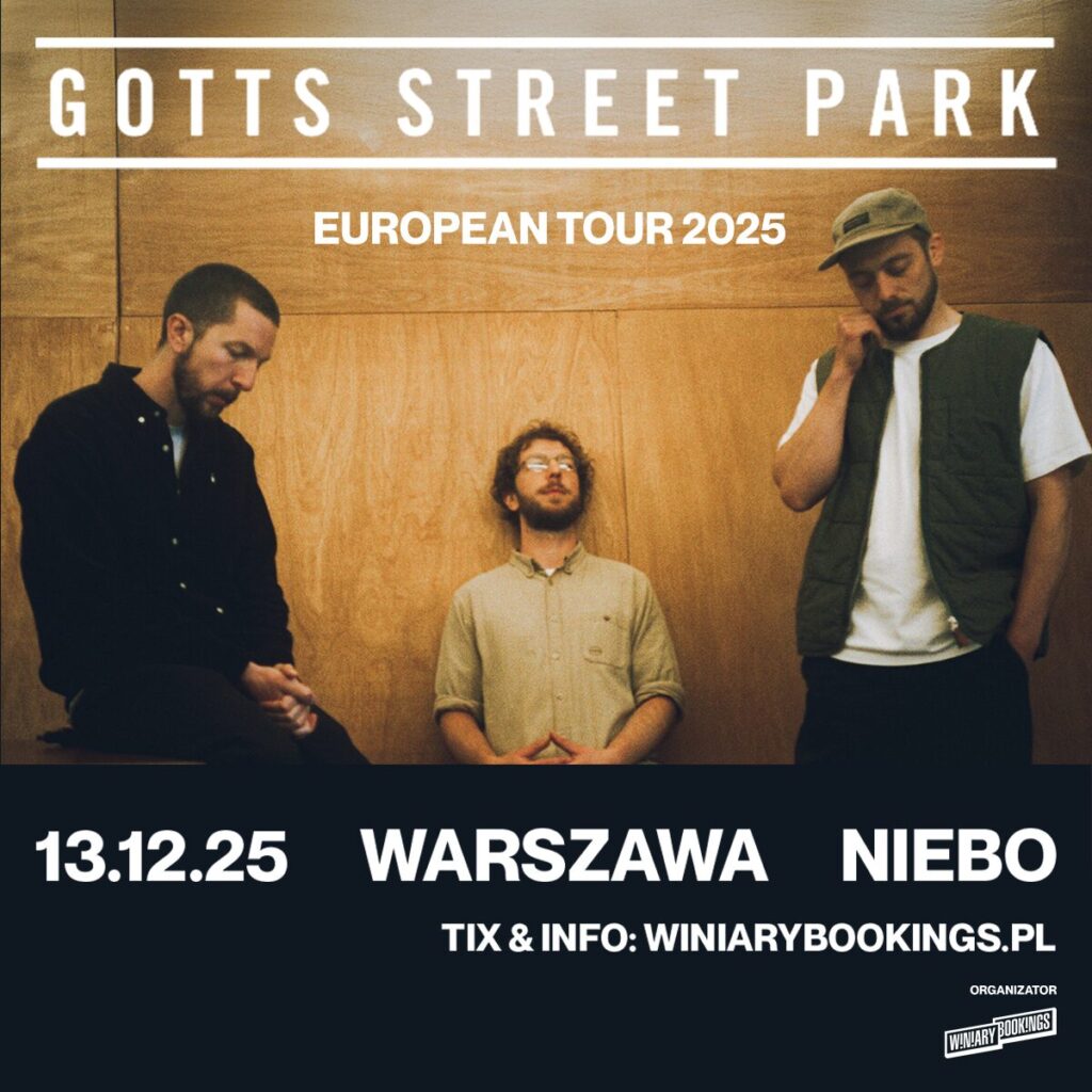 Gotts Street Park na koncercie w Polsce! Trio z Leeds wystąpi 13 grudnia w warszawskim klubie Niebo.